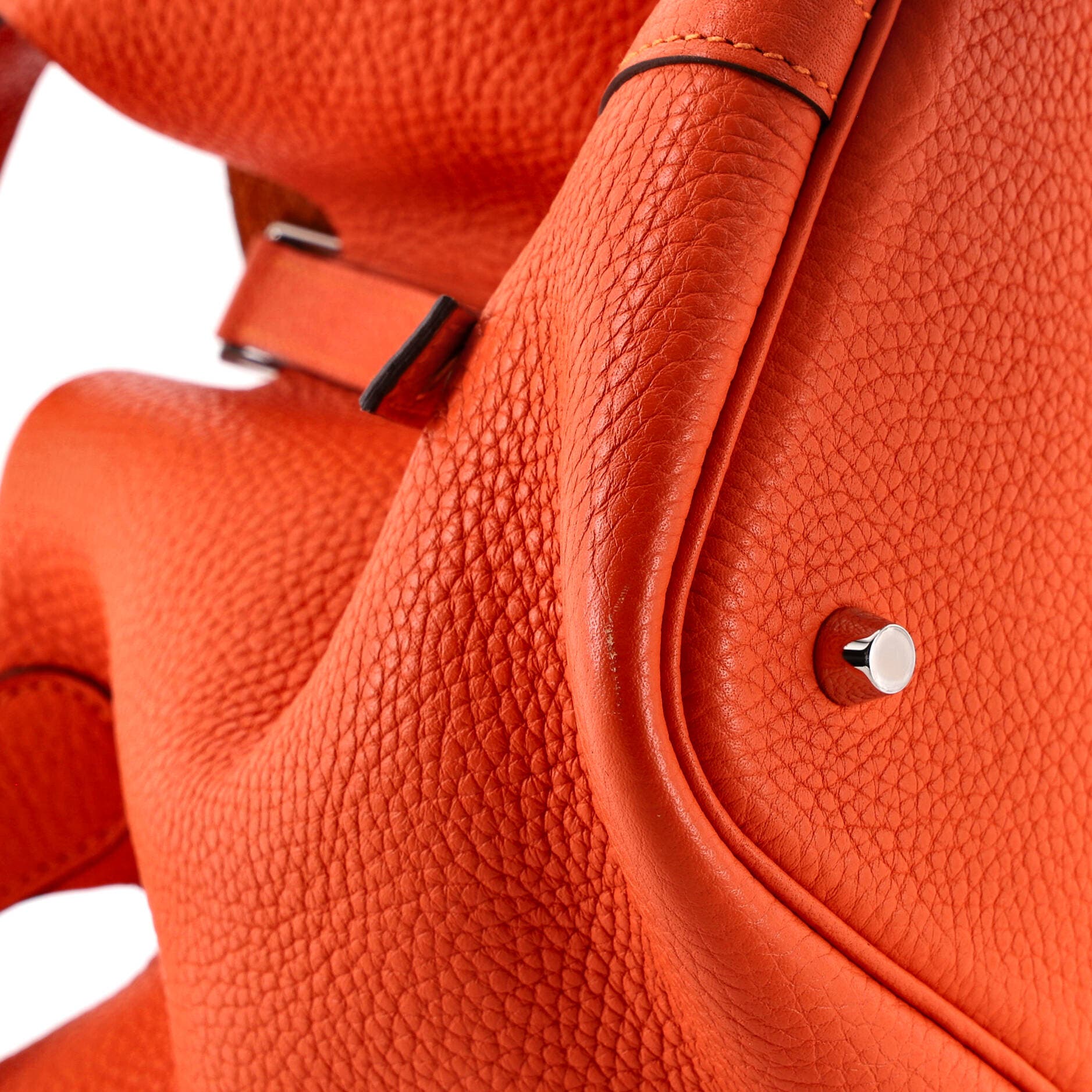 Pre-Owned Hermes Picotin Lock Bag Clemence MM, Alternate, color, Feu