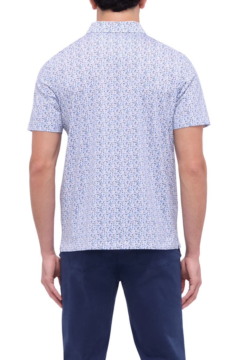 Victor OoohCotton® Cocktail Print Polo, Alternate, color, COBALT