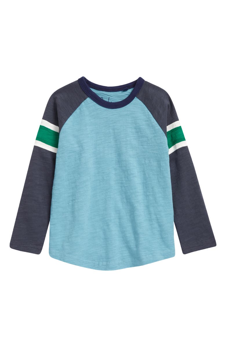 Mini Boden Kids' Stripe Raglan Sleeve T-Shirt, Main, color,