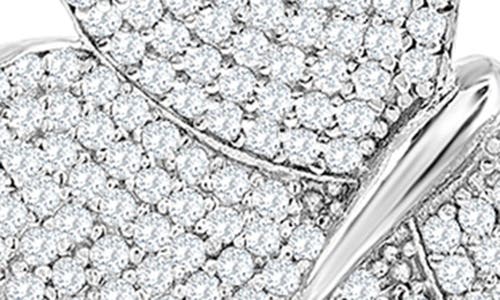Suzy Levian Pavé Cubic Zirconia Butterfly Pendant Necklace