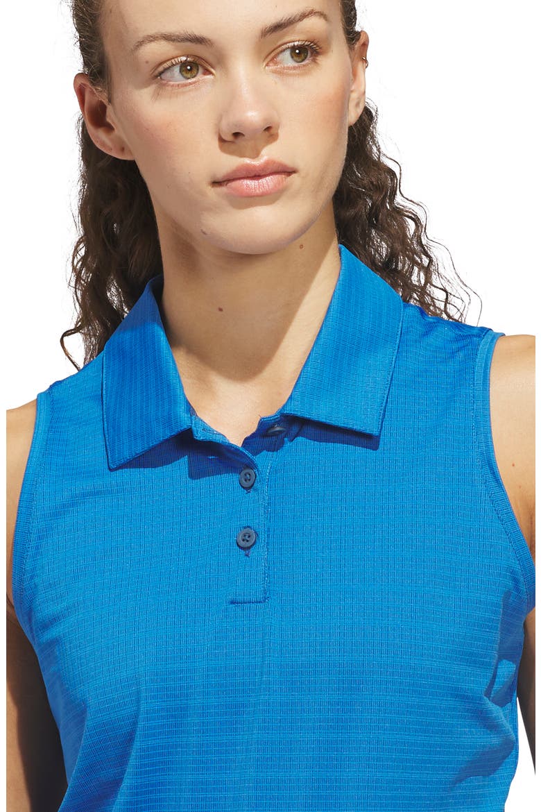 Performance Sleeveless Jacquard Polo, Alternate, color, LUCID RAY BLUE