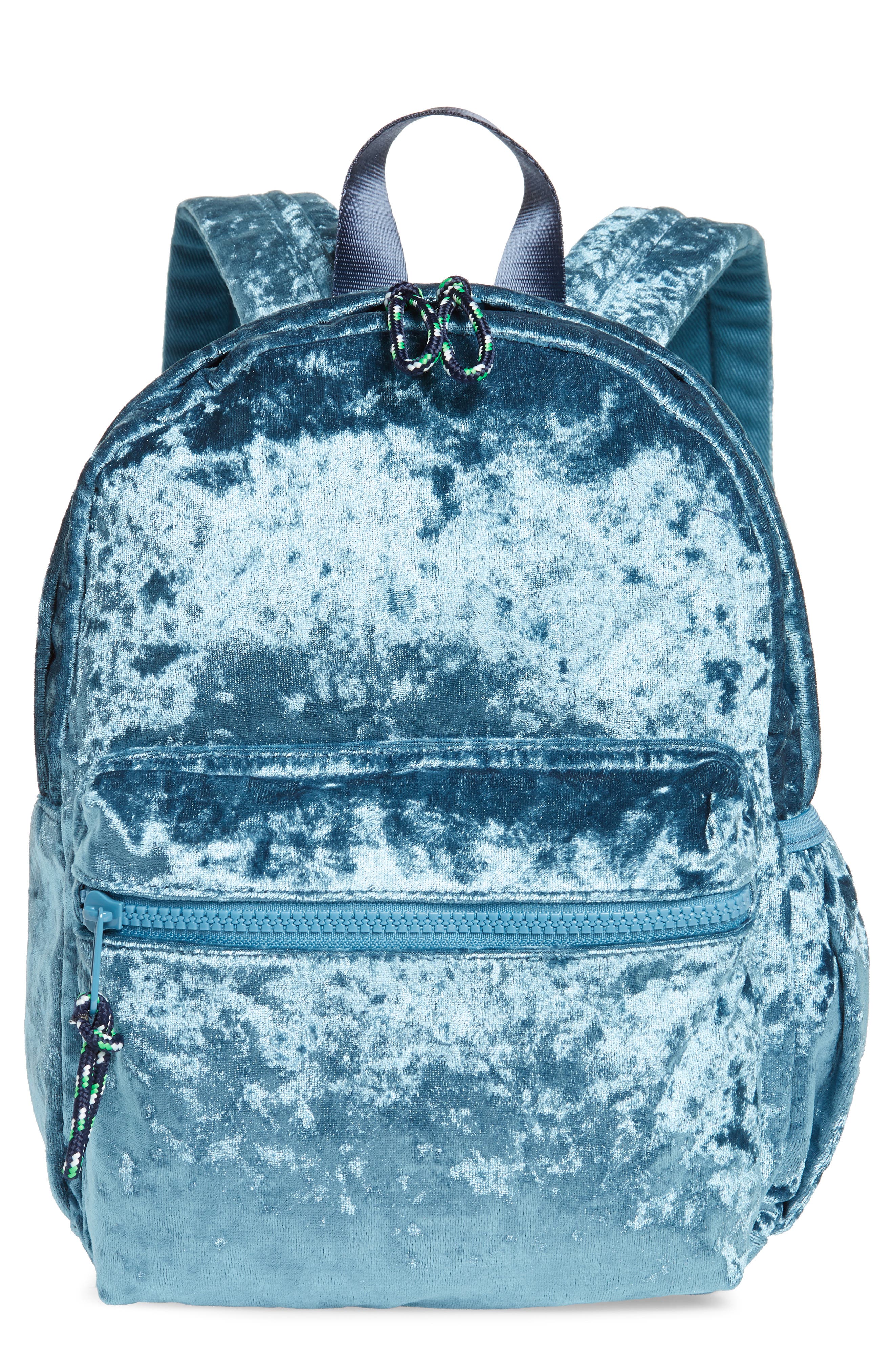 crewcuts by J.Crew Crushed Velvet Backpack, Main, color, 
