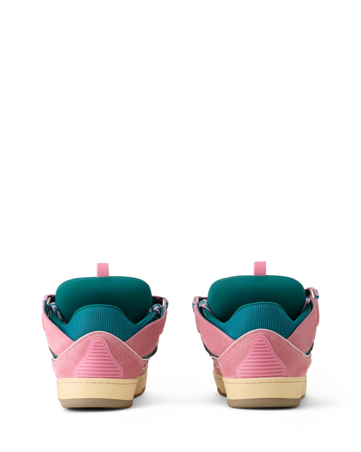 Curb Leather Sneakers, Alternate, color, Pink