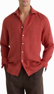 Reiss Ruban Linen Button-Up Shirt