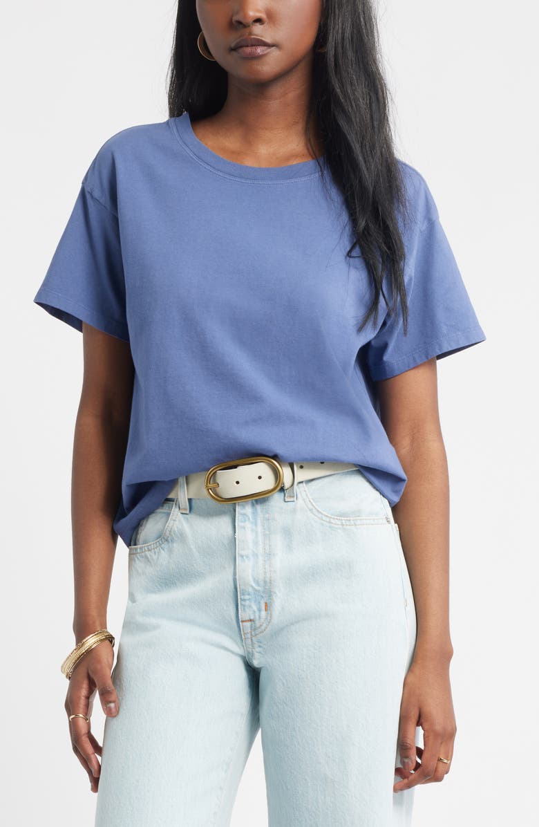 Treasure & Bond Favorite Cotton T-Shirt, Main, color, Blue Indigo