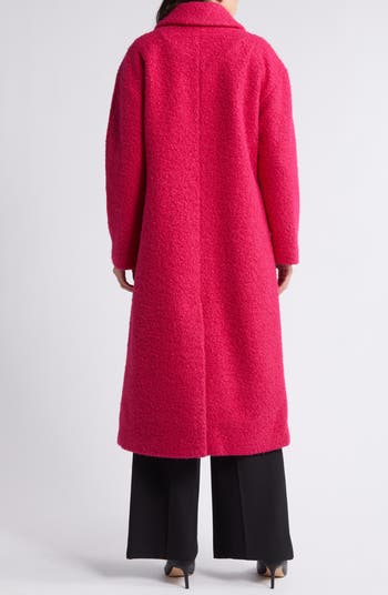 BCBGeneration Double Breasted Bouclé Long Coat | Nordstrom BCBGeneration Double Breasted Bouclé Long Coat | Nordstrom