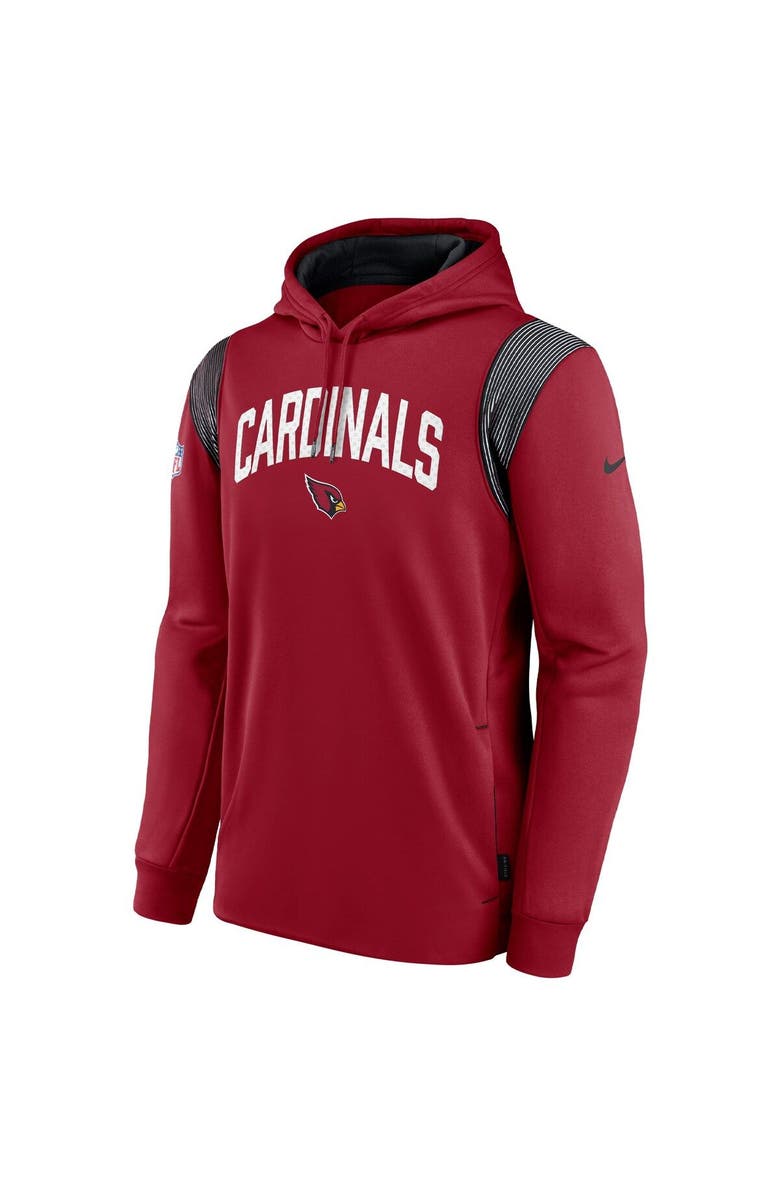 Nike Men's Nike Cardinal Arizona Cardinals Sideline Athletic Stack Performance Pullover Hoodie, Alternate, color, Cardinal