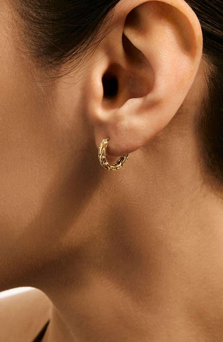 John Hardy JH Essential Hoop Earrings, Alternate, color, Gold