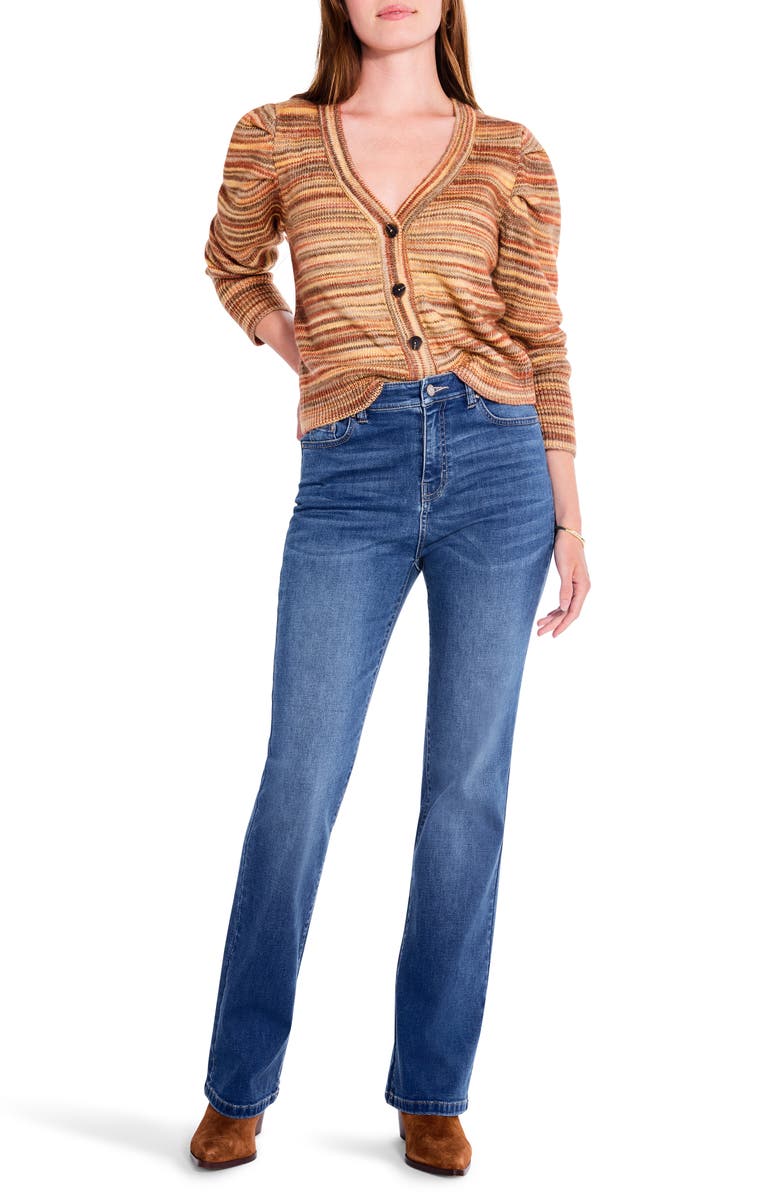 NIC+ZOE Harvest Stripe Cardigan, Alternate, color, Neutral Multi