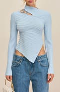 Cult Gaia Tayla Rib Asymmetric Top