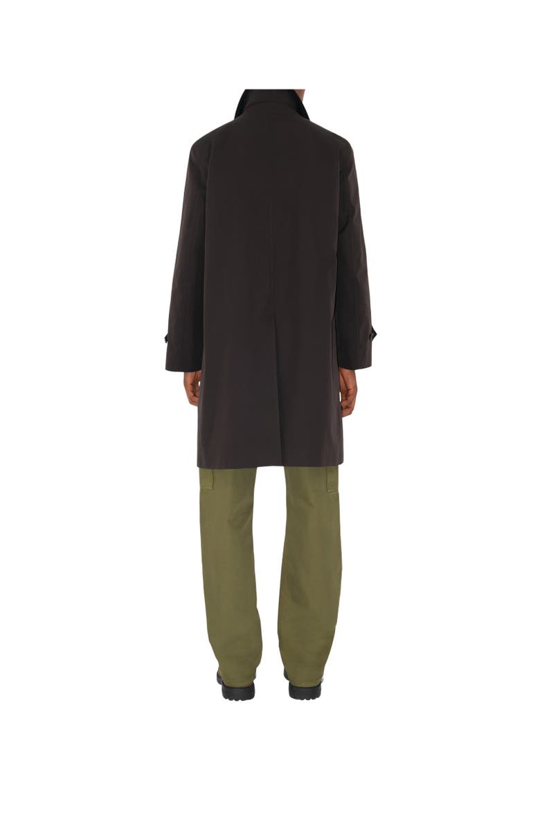 Burberry Long Highgrove Gabardine Car Coat, Alternate, color, Cog Brown