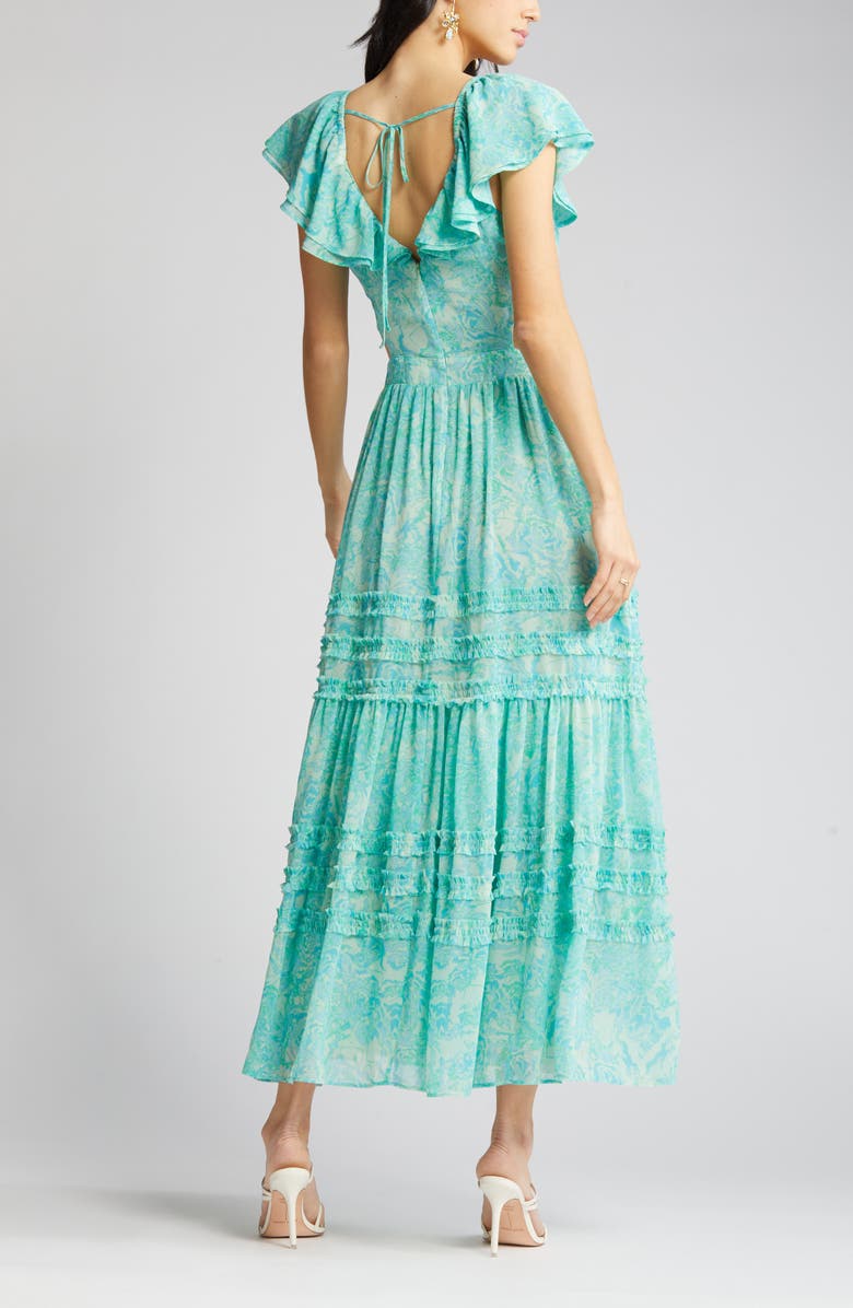 Chelsea28 Cross Front Chiffon Maxi Dress, Alternate, color,