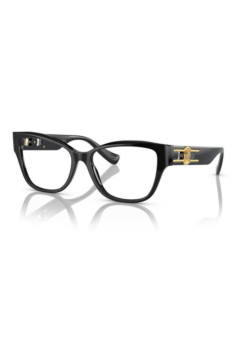 54mm Pillow Optical Glasses, Alternate, color, BLACK