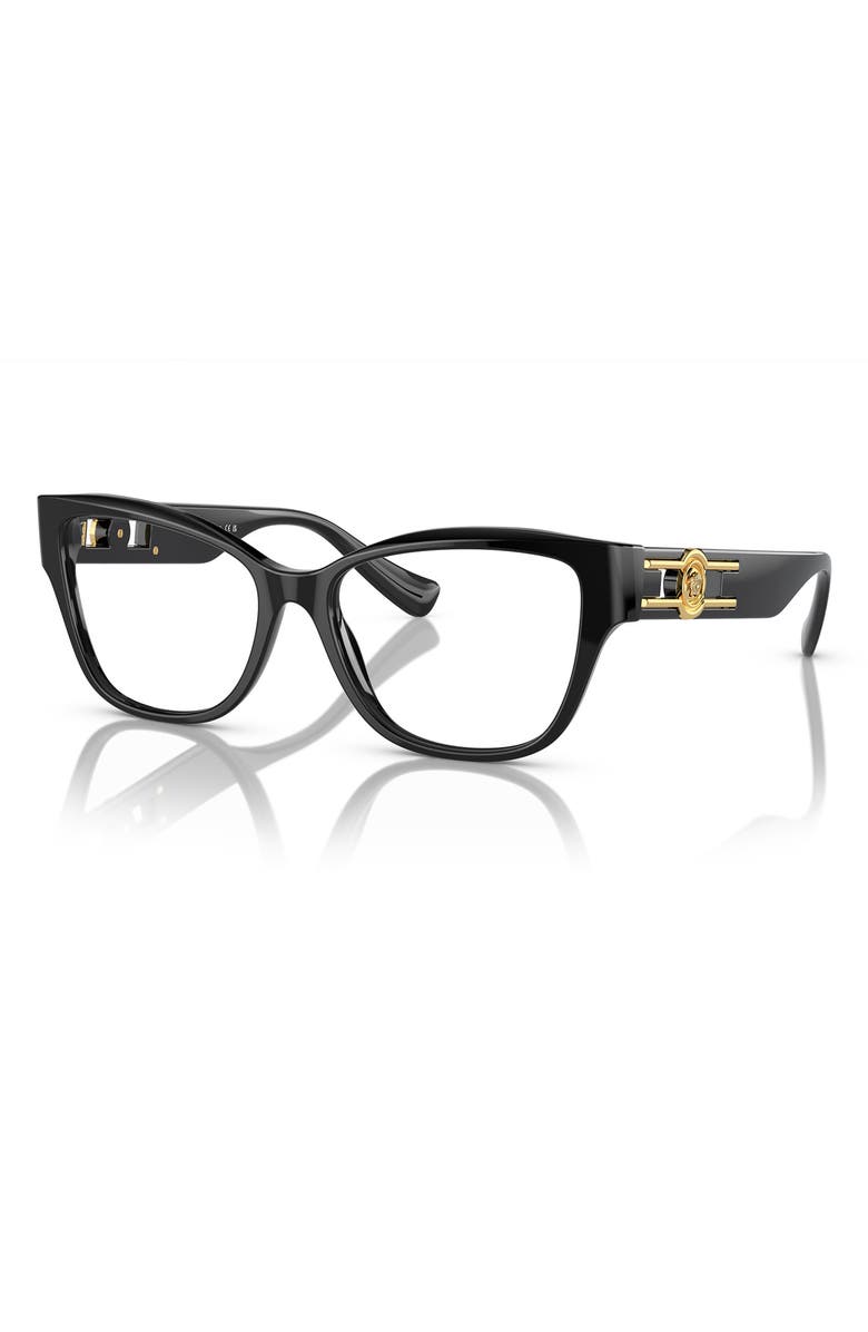 Versace 52mm Pillow Optical Glasses, Alternate, color,