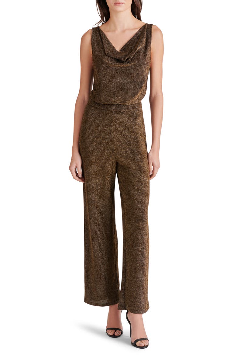 Metallic Wide Leg Jumpsuit, Main, color, GOLD