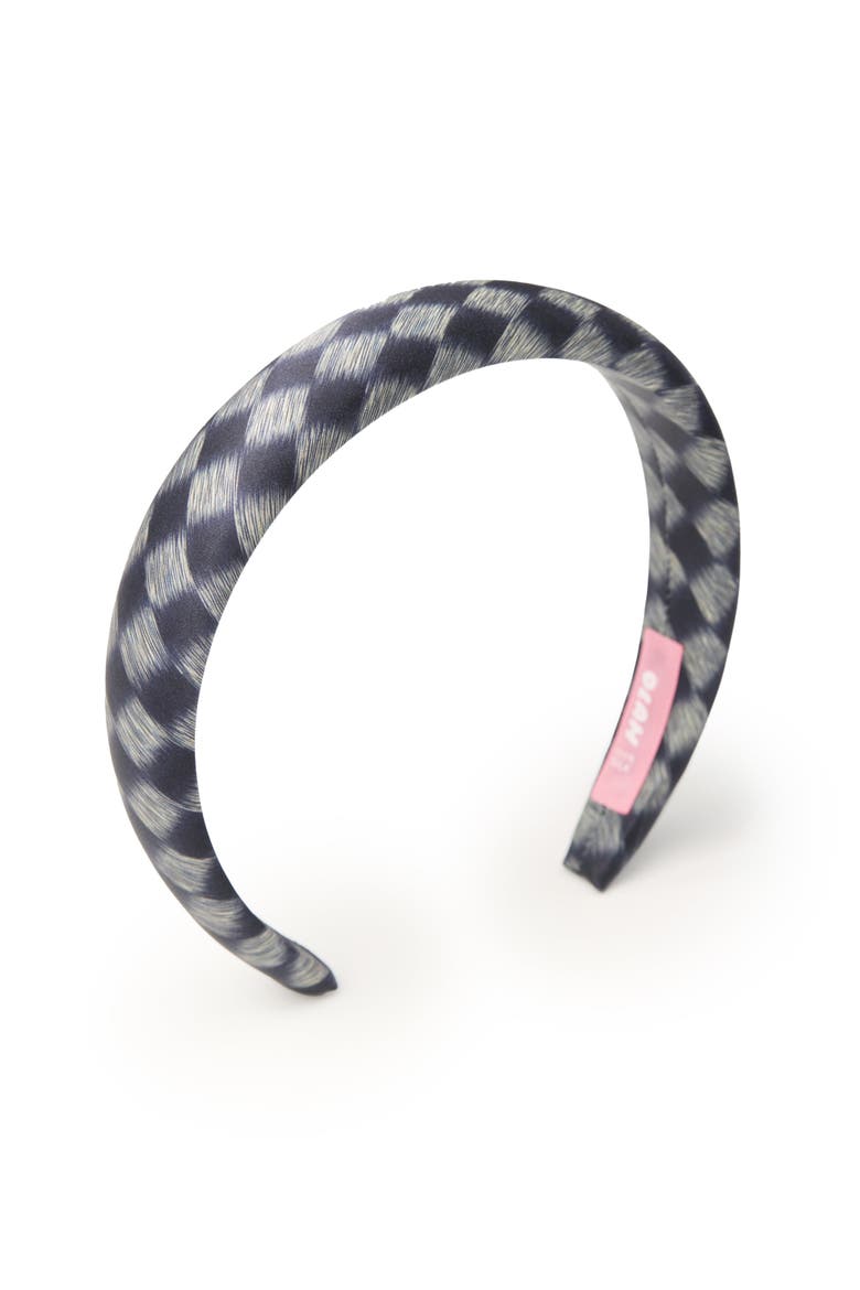 Lunelle Silk Headband, Main, color, Steel Blue