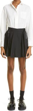 Sacai Long Sleeve Belted Shirtdress