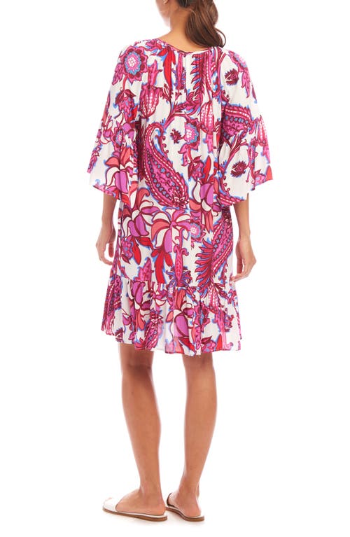 Karen Kane Paisley Ruffle Dress In Print