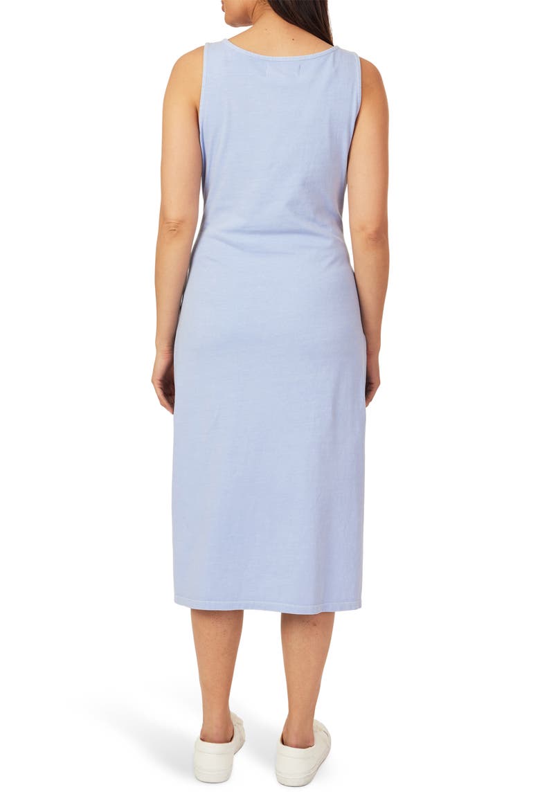 Madison Tie Tank Midi Dress, Alternate, color, HYDRANGEA