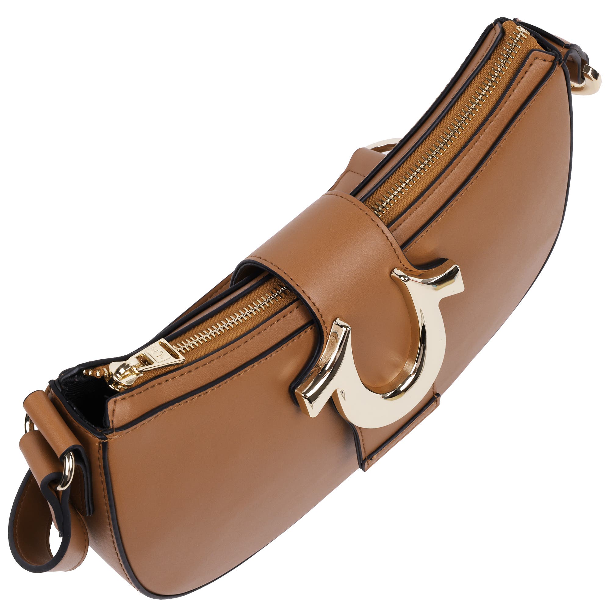 True Religion Horseshoe Strap Crescent Hobo, Alternate, color, 