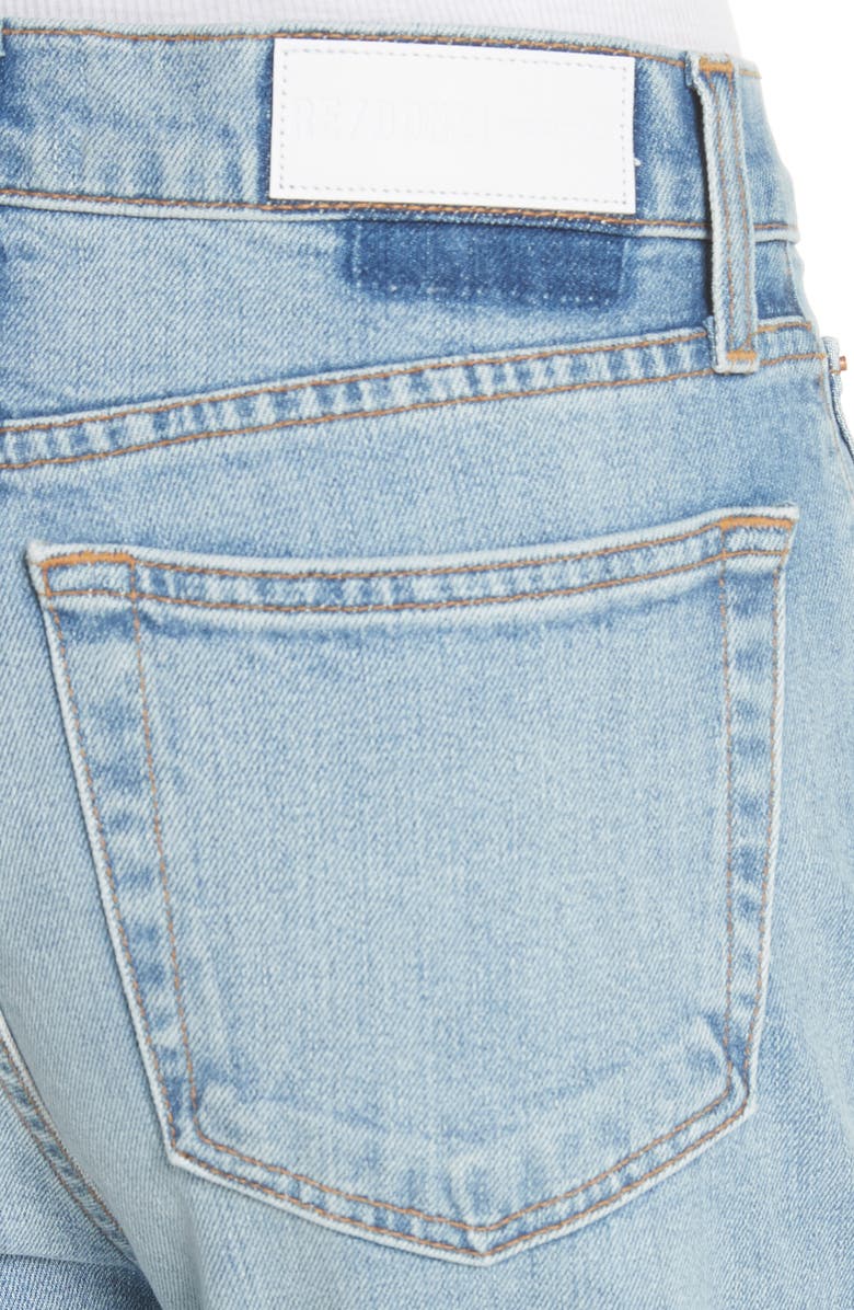 Re/Done High Waist Stretch Crop Jeans, Alternate, color,