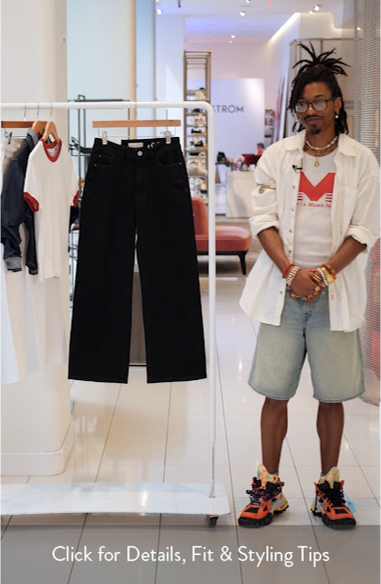 High Waist Crop Wide Leg Jeans, sales video thumbnail