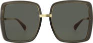 Gucci 60mm Oversize Butterfly Sunglasses