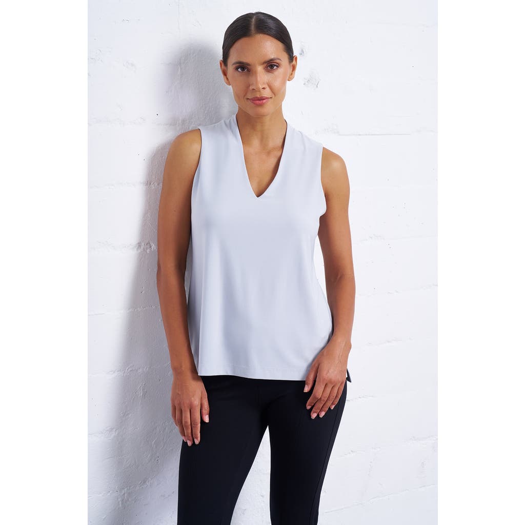 Franne Golde Luxe Stretch V-neck Sleeveless Shell