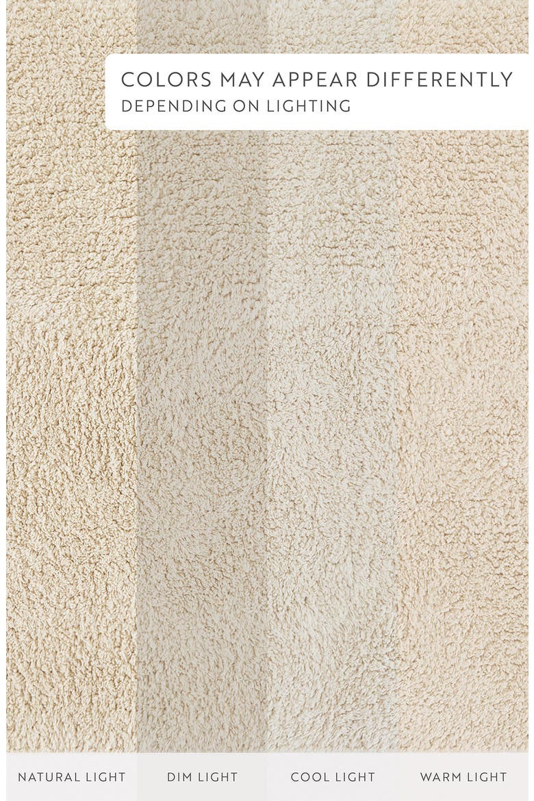 Reversible Cotton Bath Mat, Alternate, color, NATURAL