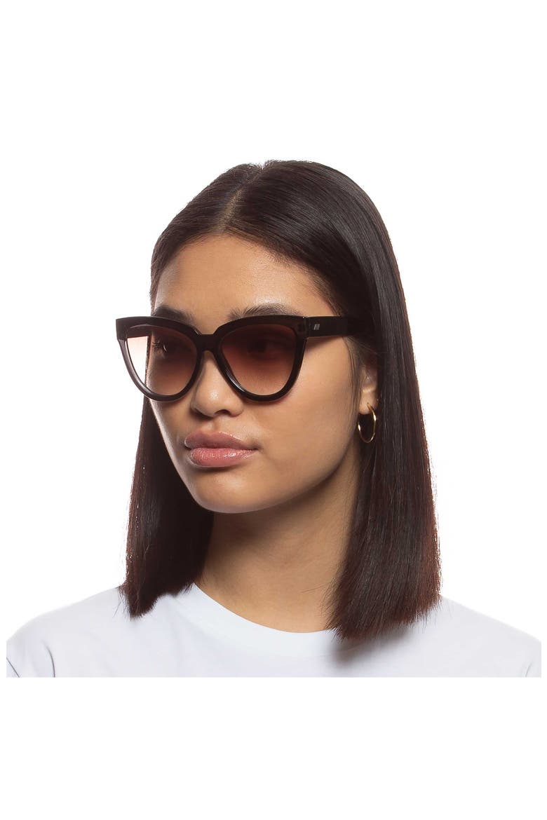 Liar Liar 57mm Cat Eye Sunglasses, Alternate, color, GREY / BROWN GRAD