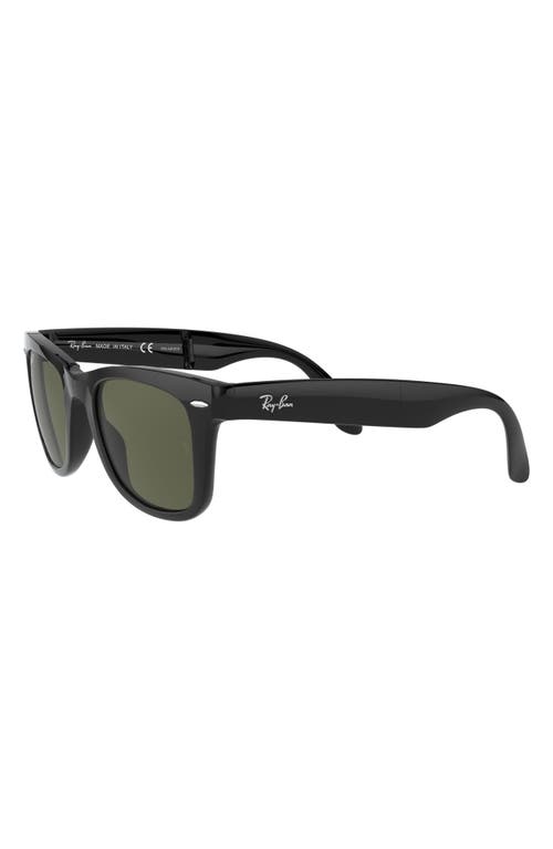 Ray Ban Ray-ban Wayfarer 50mm Polarized Folding Sunglasses In Multi