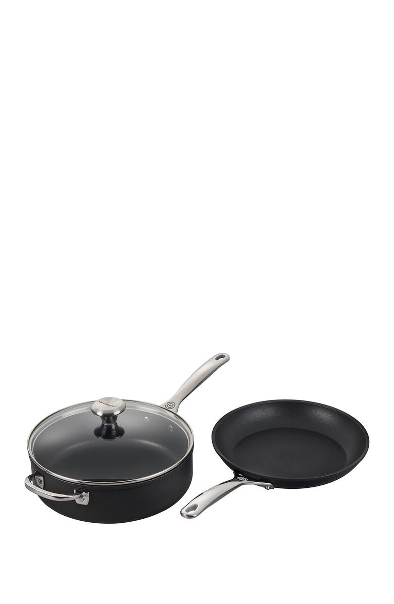 Le Creuset 3-Piece Toughened Nonstick PRO Cookware Set, Alternate, color, Black