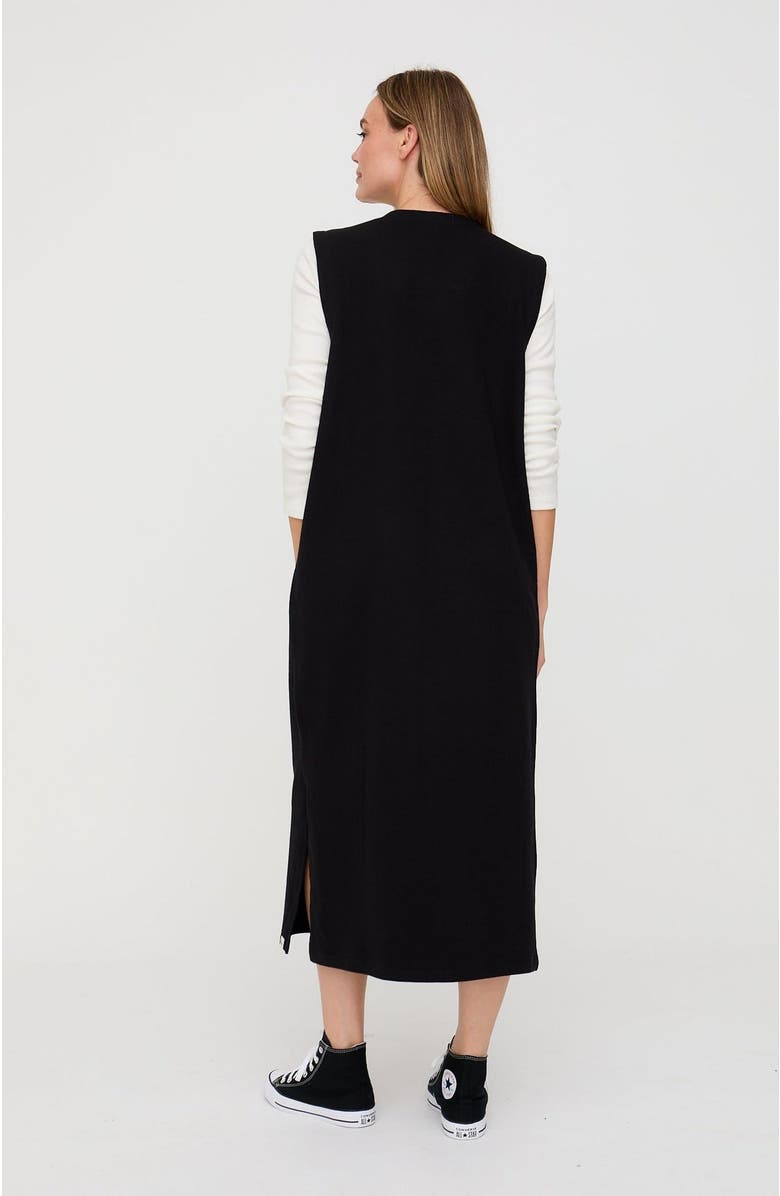 Turtledove London Organic Cotton Quinn Dress, Alternate, color, Black