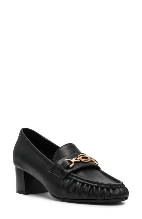 Akkarin Faux Leather Loafer Pump