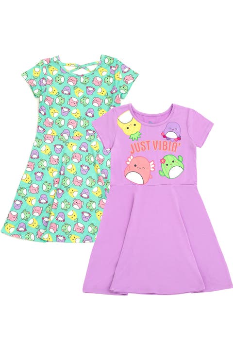 2-Pack Skater Dresses