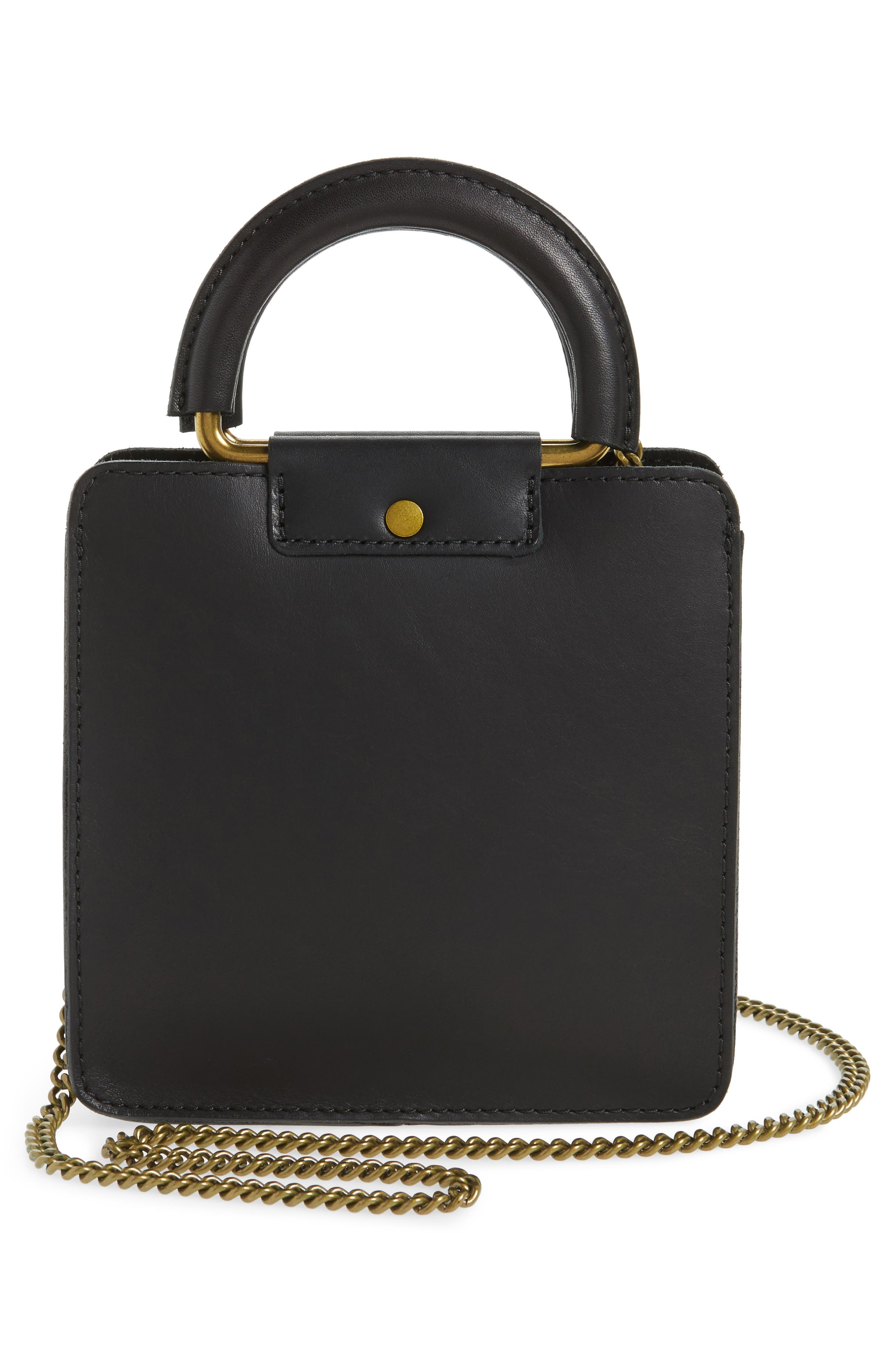 Leather Crossbody Bag, Alternate, color, TRUE BLACK