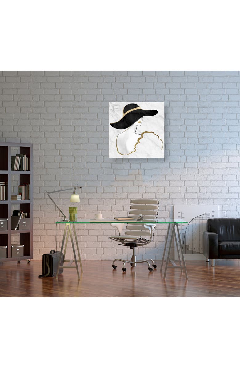 Oliver Gal Gill Bay - Black and Gold Canvas Wall Art, Alternate, color, 