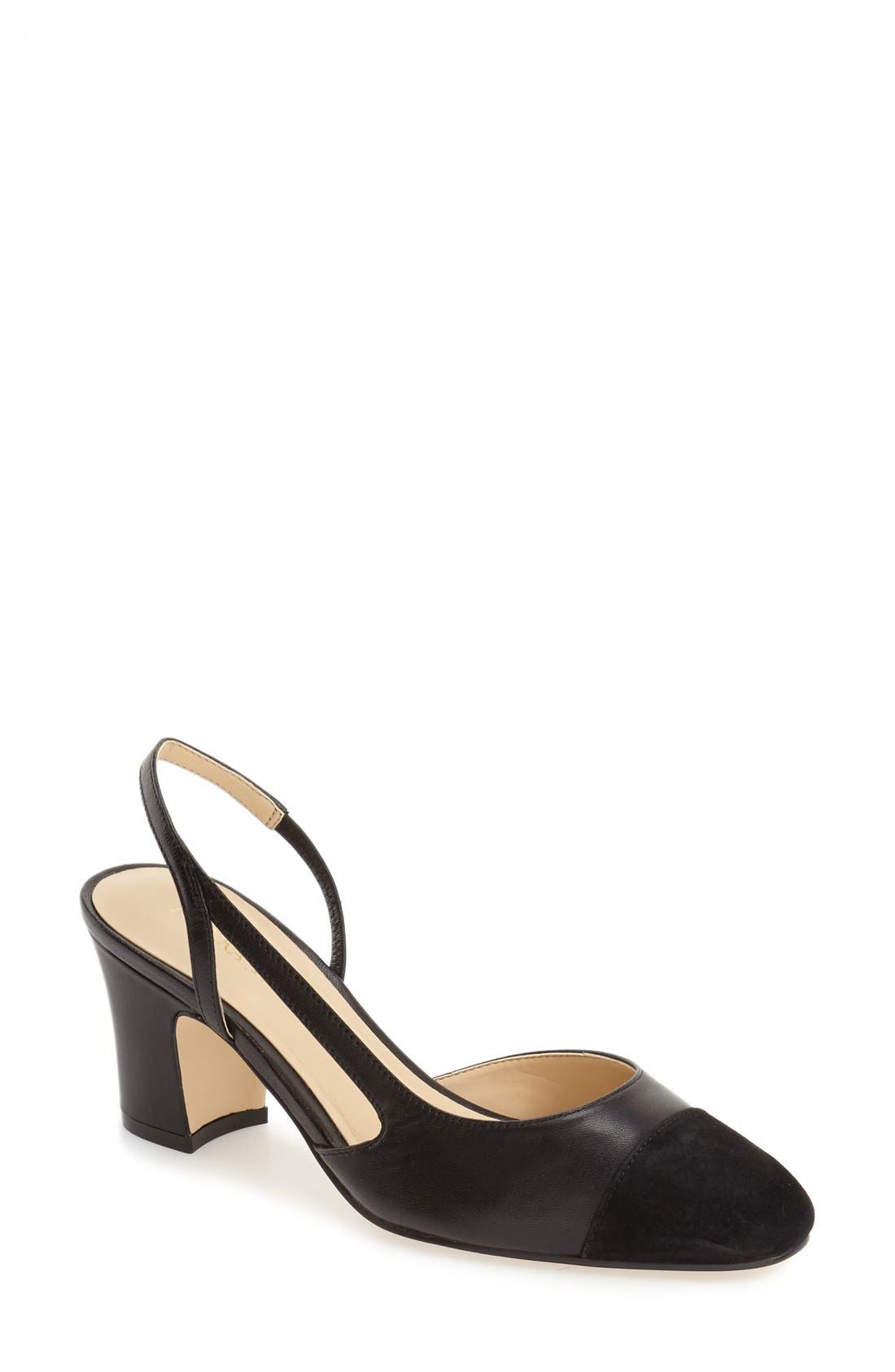 Ivanka Trump 'Liah' Slingback Cap Toe Pump, Main, color, 