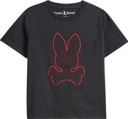 Psycho Bunny Kids' Jovan Embroidered Bunny Graphic T-Shirt