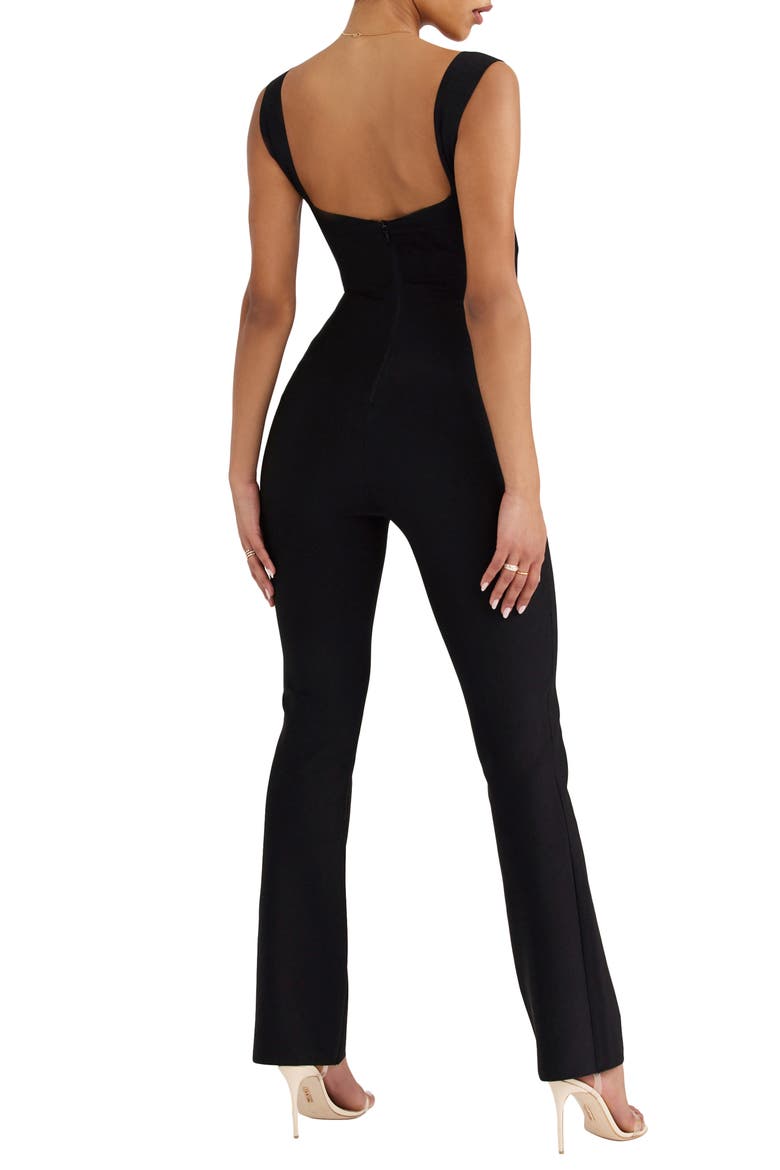Yasmeen Cutout Jumpsuit, Alternate, color, BLACK