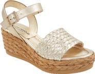 André Assous Carissa Ankle Strap Espadrille Platform Wedge Sandal