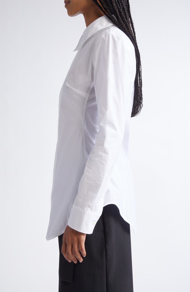 Jean Paul Gaultier Strap Detail Button-Up Shirt, Alternate, color,