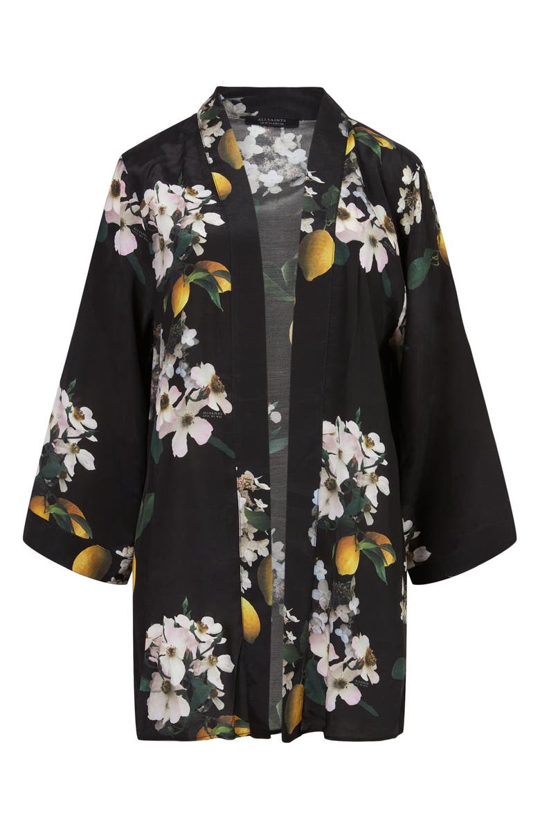 AllSaints Carina Eugenia Floral Open Jacket, Alternate, color,