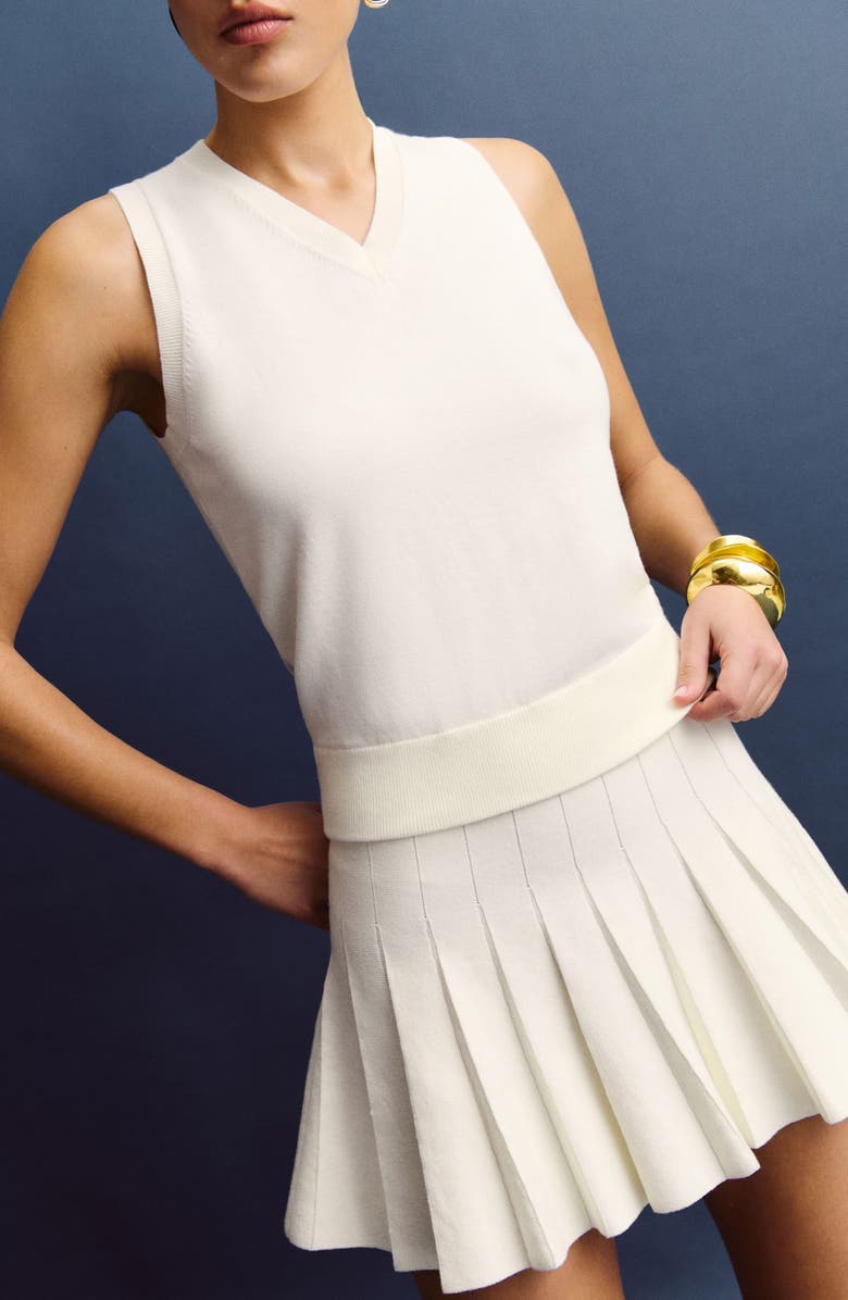 Reformation Blair Mixed Media Minidress, Alternate, color, 