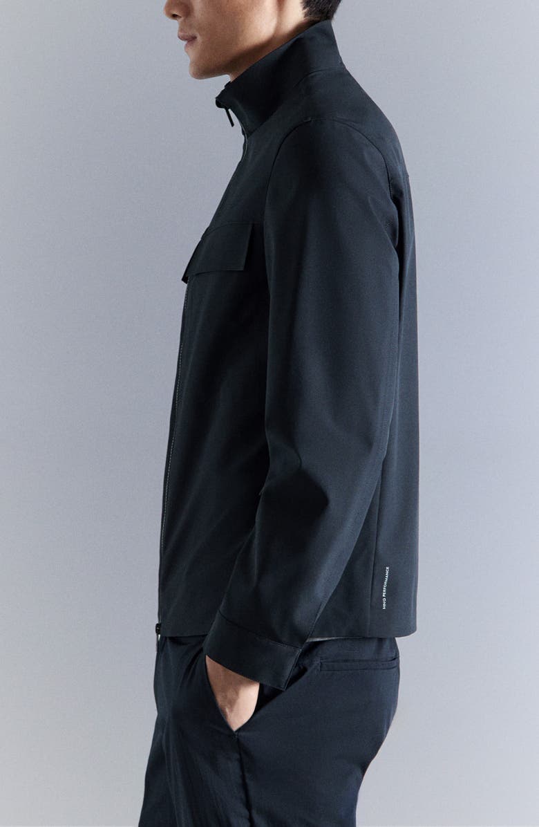 MANGO Water Repellent Jacket, Alternate, color, Navy