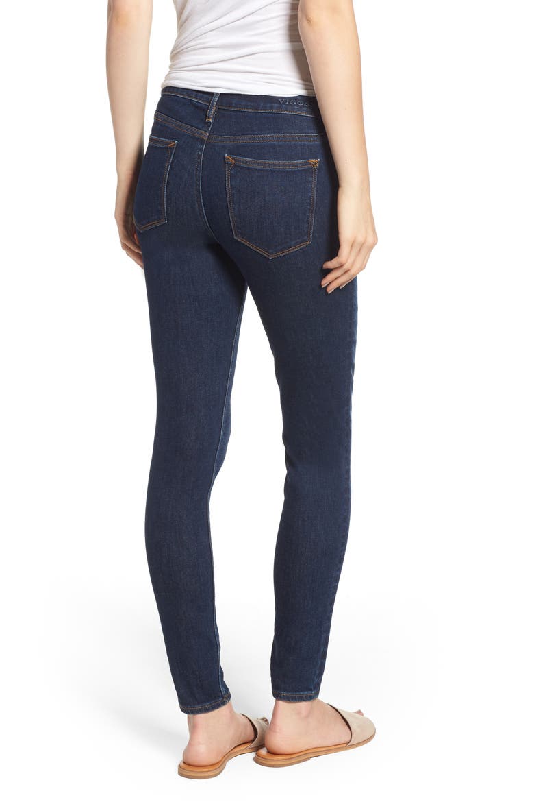 Jagger Skinny Jeans, Alternate, color, DARK WASH