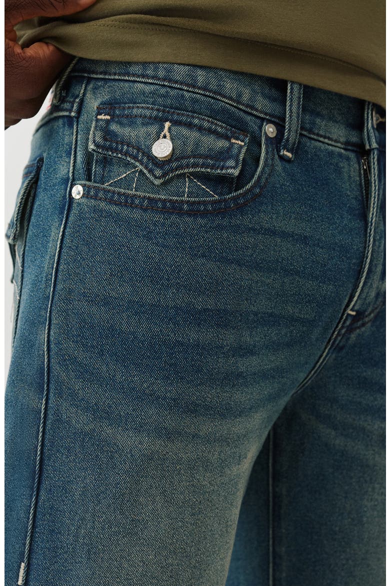 Geno Snap Flap Pocket Slim Jeans, Alternate, color, MEDIUM TOASTED CINNAMON WASH