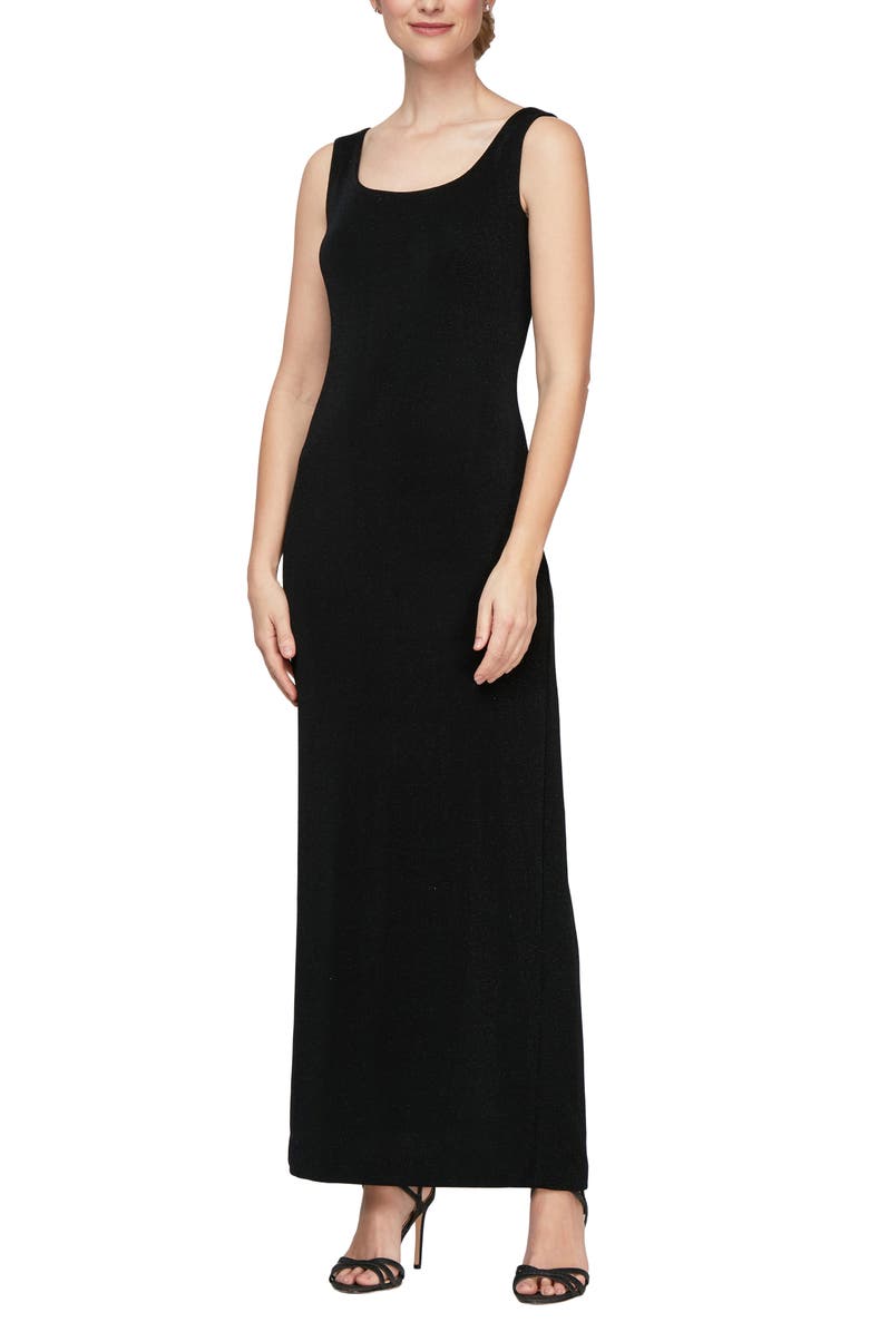 Alex Evenings Column Gown with Mandarin Collar Jacket, Alternate, color,