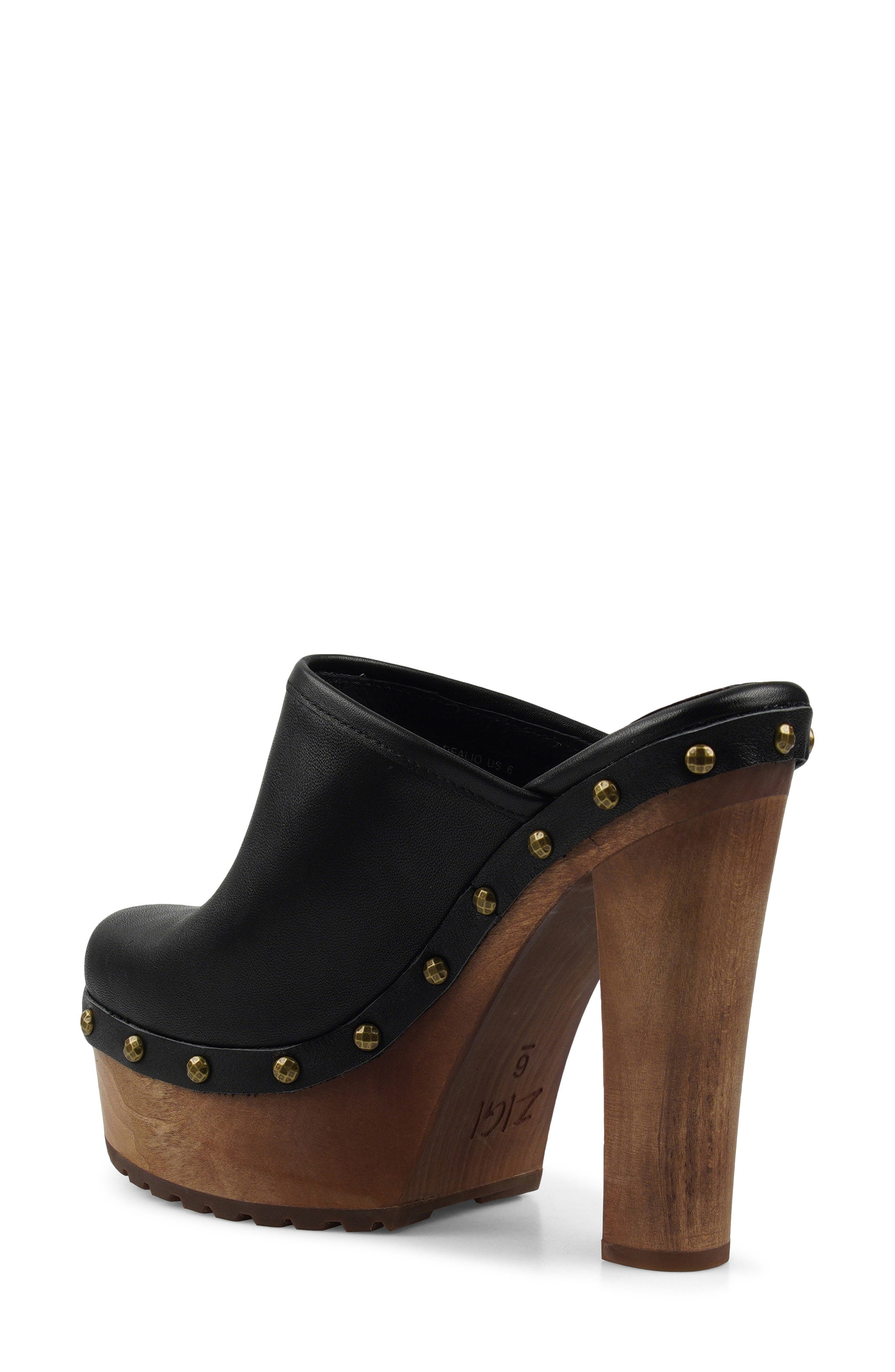 ZIGI Dealio Platform Clog, Alternate, color, Black
