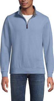 Lands' End Bedford Rib Quarter Zip Pullover Sweater